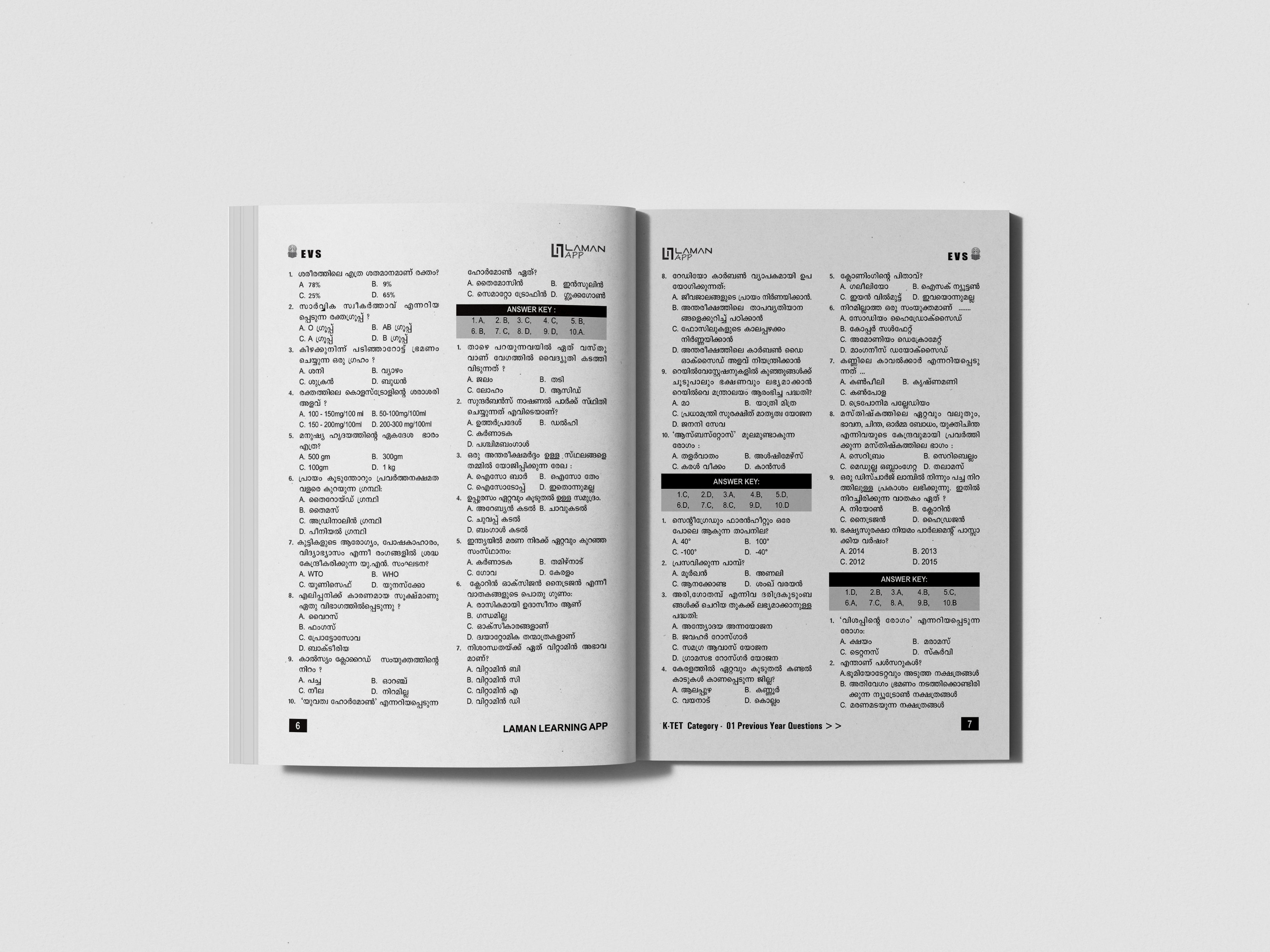 K-TET Book Category 1 Previous Year Question Bank, LP Section