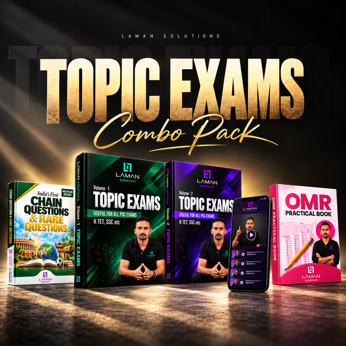 Topic Exams Books for  ALL PSC, SSC, K-TET, UNIFORM POSTS