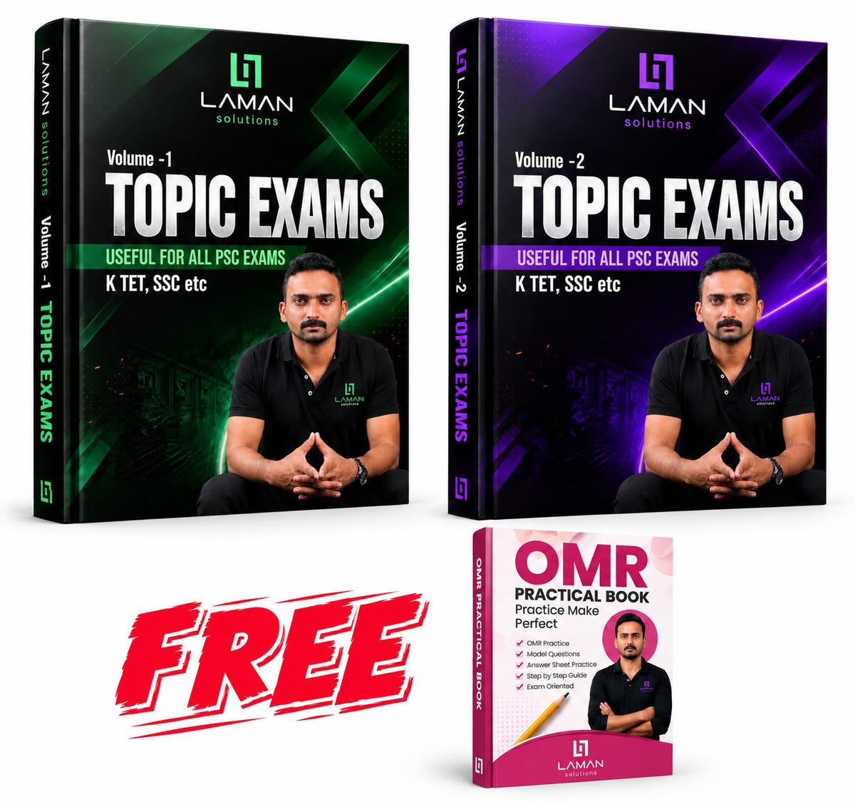 Topic Exams Books for  ALL PSC, SSC, K-TET, UNIFORM POSTS