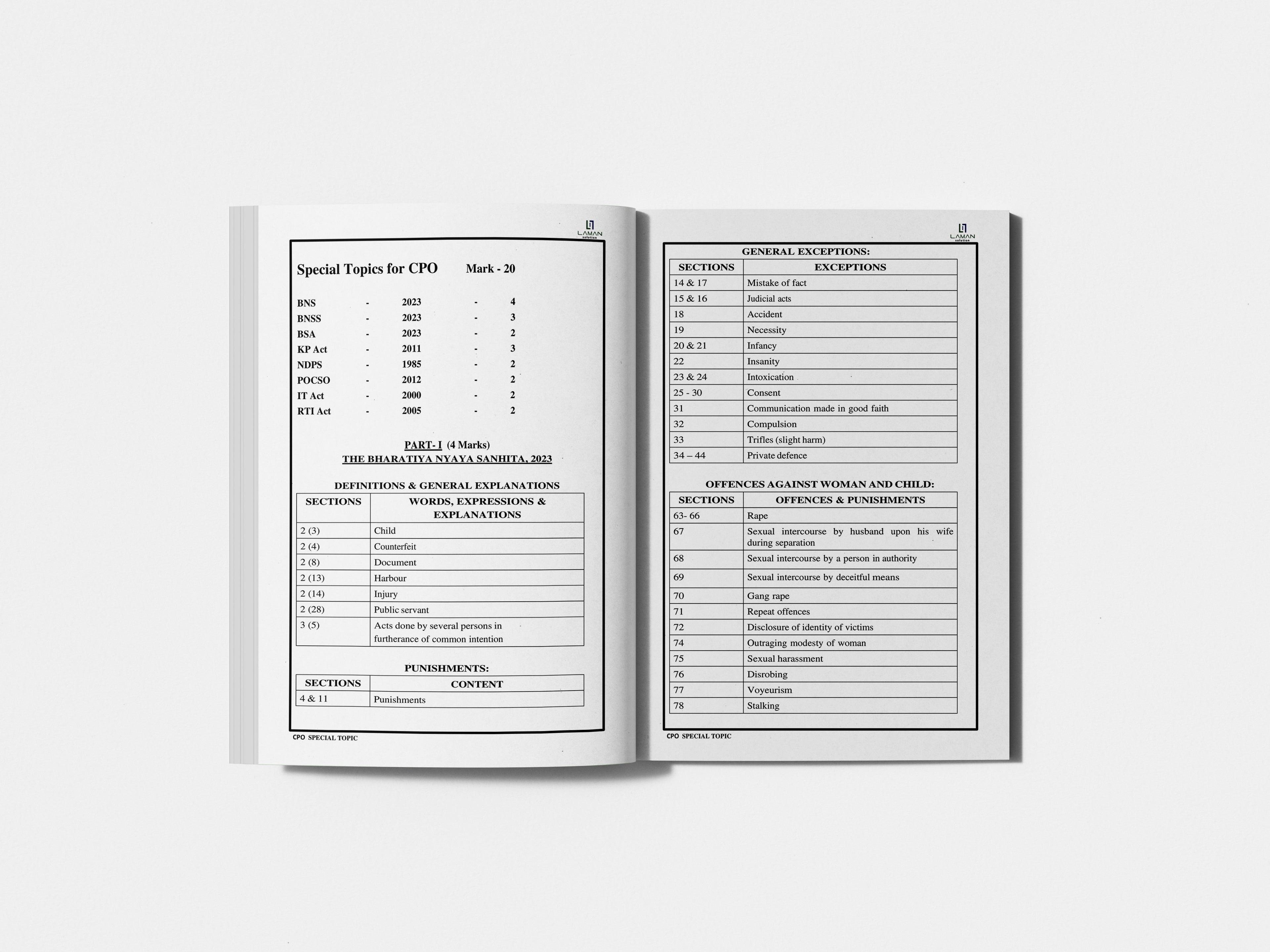 Kerala PSC Civil Police Officer (CPO) Special Topics Book